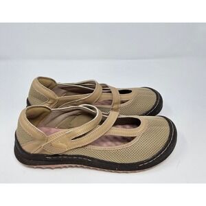 Jambu Shoes Women 10 Faith Relax Foam Mesh Tan Brown Mary Jane Flats All Terrain